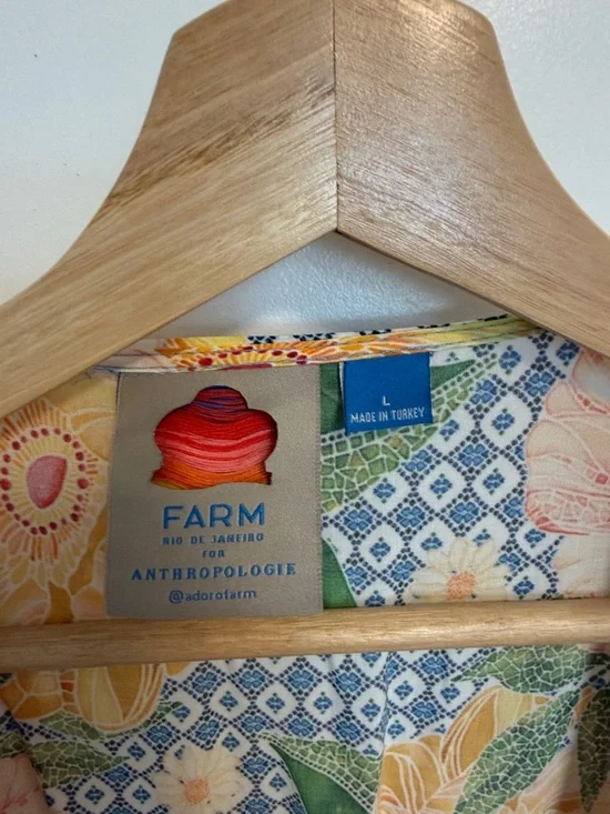 🩷Luxurious Farm Rio Camilla Wrap Dress for Anthropologie❤️100% Viscose - Picture 10 of 16